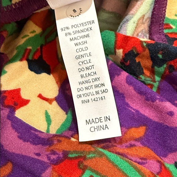 LuLaRoe Floral Leggings TC - Picture 4 of 5